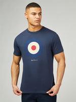 Lade das Bild in den Galerie-Viewer, BEN SHERMAN SIGNATURE TARGET T-SHIRT dark navy