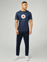 Lade das Bild in den Galerie-Viewer, BEN SHERMAN SIGNATURE TARGET T-SHIRT dark navy