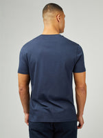 Lade das Bild in den Galerie-Viewer, BEN SHERMAN SIGNATURE TARGET T-SHIRT dark navy