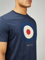 Lade das Bild in den Galerie-Viewer, BEN SHERMAN SIGNATURE TARGET T-SHIRT dark navy