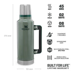 Lade das Bild in den Galerie-Viewer, STANLEY ADVENTURE CLASSIC VAKUUM-FLASCHE - 1,9L - Hammertone Green