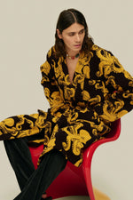 Lade das Bild in den Galerie-Viewer, OAS BADEMANTEL OCTO ROBE, black