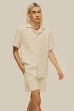 Lade das Bild in den Galerie-Viewer, ECRU CUBA WAFFLE SHIRT