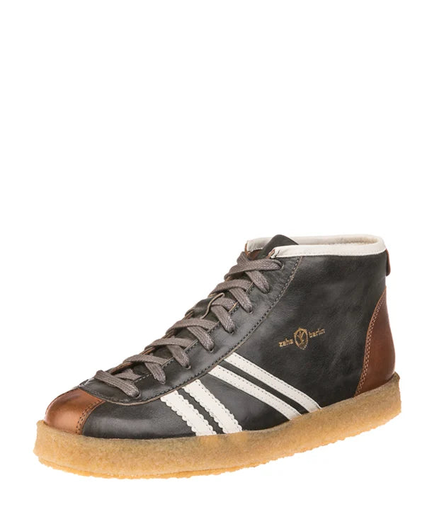 TRAINER HIGH - Black brown off white