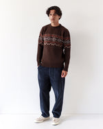 Lade das Bild in den Galerie-Viewer, FAR AFIELD Uichi Knit - Slate Brown Fair Isle