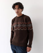 Lade das Bild in den Galerie-Viewer, FAR AFIELD Uichi Knit - Slate Brown Fair Isle