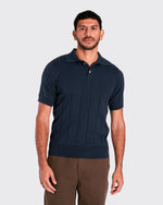 Lade das Bild in den Galerie-Viewer, FAR AFIELD JACOBS SHORT SLEEVE POLO , navy iris