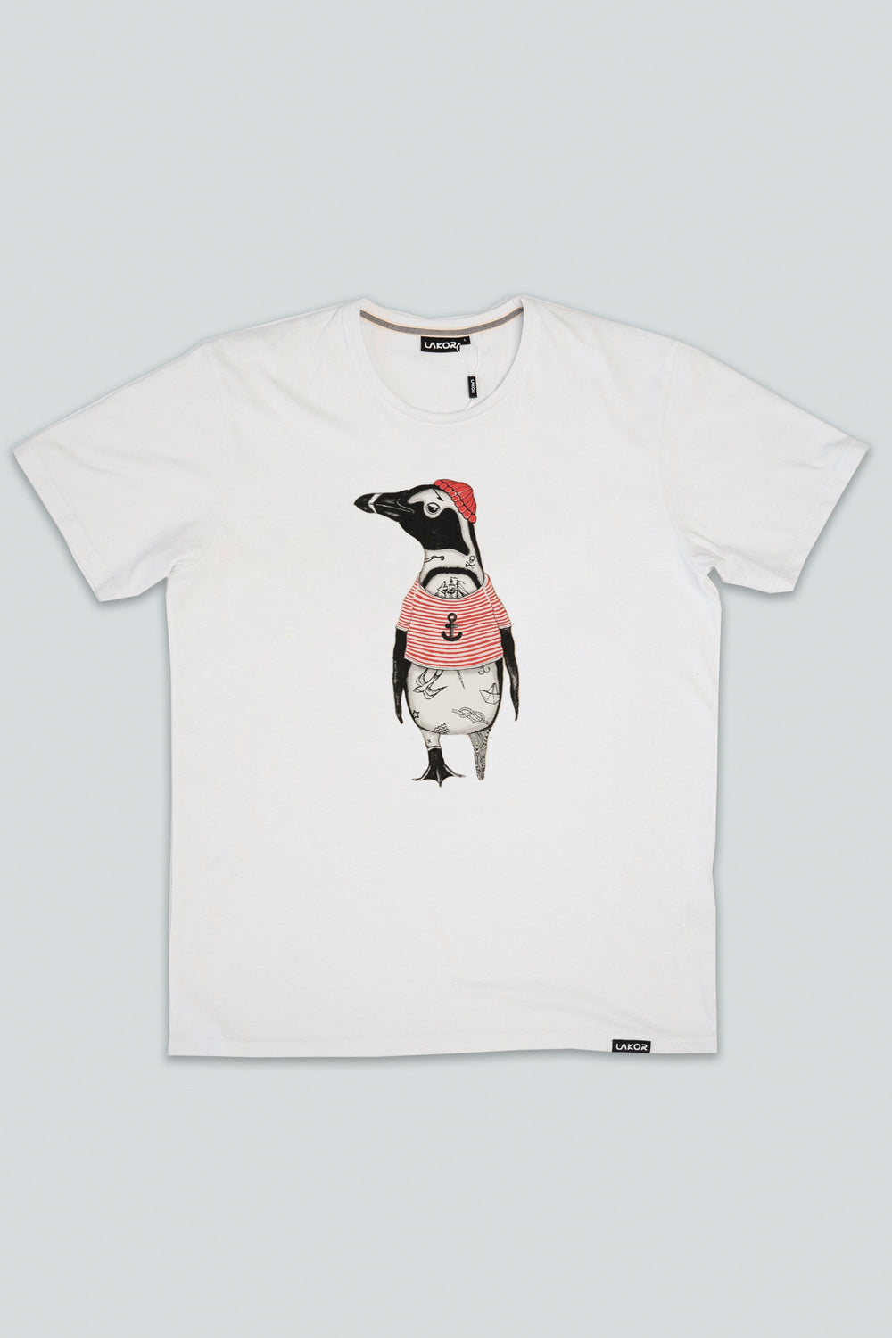 Lakor African Penguin T-shirt, Star white