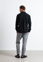 Lade das Bild in den Galerie-Viewer, CLEAN FORMAL STRETCH SHIRT - black