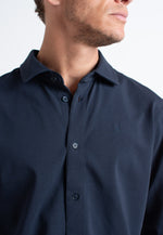 Lade das Bild in den Galerie-Viewer, CLEAN FORMAL STRETCH SHIRT - navy
