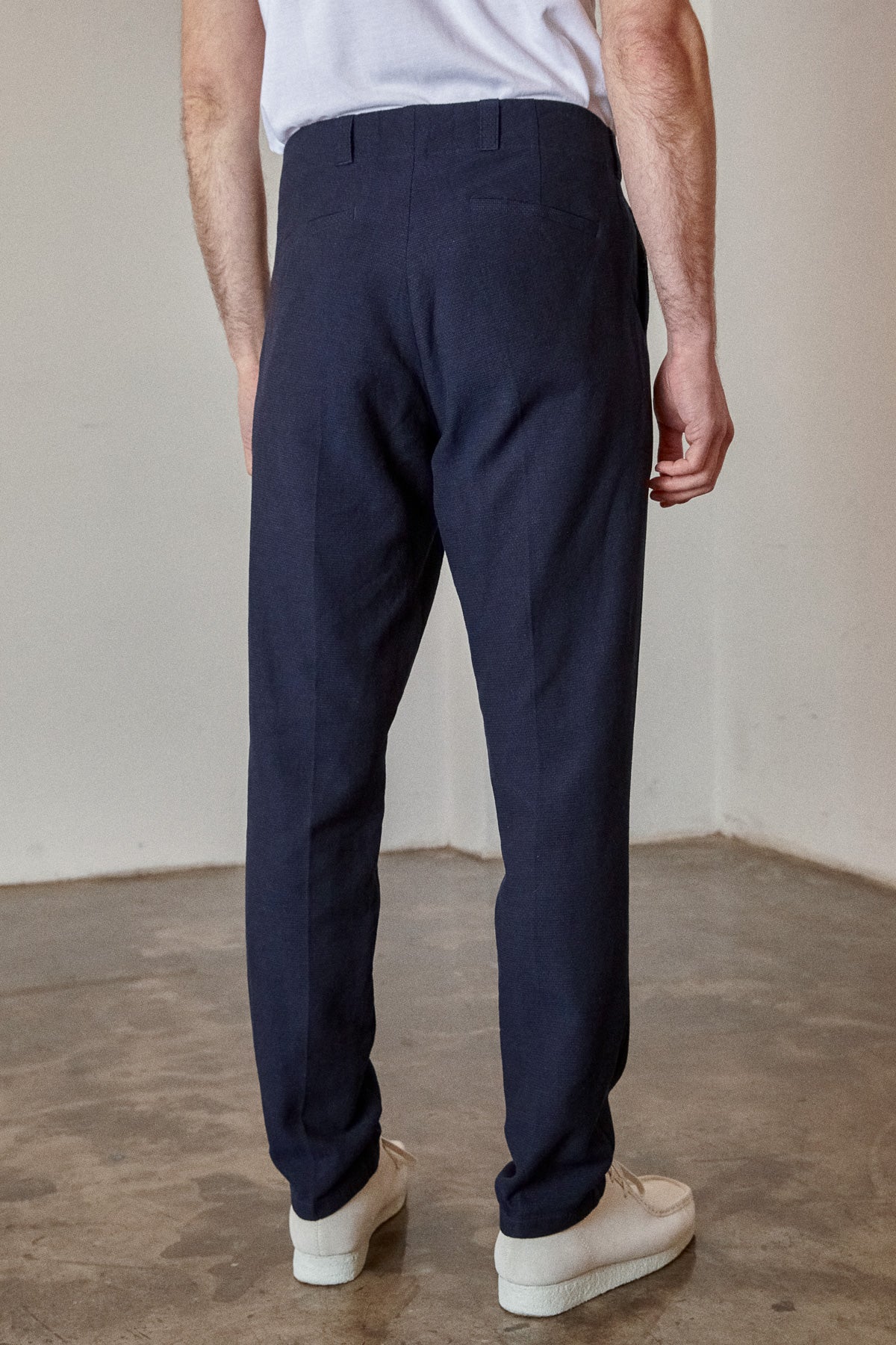 JOSTHA trousers eco structured - NAVY