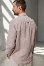 Lade das Bild in den Galerie-Viewer, ABOUT COMPANIONS KEN pure linen striped rust