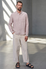 Lade das Bild in den Galerie-Viewer, ABOUT COMPANIONS KEN pure linen striped rust