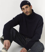 Lade das Bild in den Galerie-Viewer, Merz b. Schwanen men’s Rollkragen Pullover klassisch, Merinowolle, relaxed Fit, black