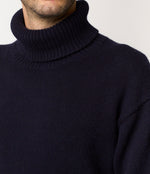 Lade das Bild in den Galerie-Viewer, Merz b. Schwanen men’s Rollkragen Pullover klassisch, Merinowolle, relaxed Fit, black