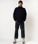 Lade das Bild in den Galerie-Viewer, Merz b. Schwanen men’s Rollkragen Pullover klassisch, Merinowolle, relaxed Fit, black