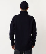 Lade das Bild in den Galerie-Viewer, Merz b. Schwanen men’s Rollkragen Pullover klassisch, Merinowolle, relaxed Fit, black