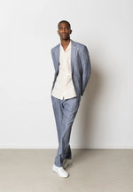 Lade das Bild in den Galerie-Viewer, CLEAN CUT COPENHAGEN ROMAN LINEN BLAZER - NAVY MELANGE