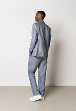 Lade das Bild in den Galerie-Viewer, CLEAN CUT COPENHAGEN ROMAN LINEN BLAZER - NAVY MELANGE
