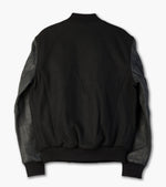 Lade das Bild in den Galerie-Viewer, SCHOTT BLOUSON UNIVERSITE LCUSA BLACK/BLACK