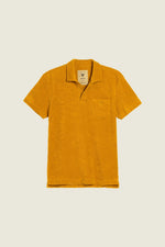 Lade das Bild in den Galerie-Viewer, OAS MUSTARD POLO-SHIRT FROTTEE