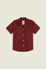 Lade das Bild in den Galerie-Viewer, BURGUNDY TERRACE CUBA TERRY SHIRT