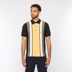 Lade das Bild in den Galerie-Viewer, GABICCI VINTAGE Searle Knitted Polo Shirt - Navy