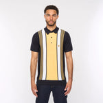 Lade das Bild in den Galerie-Viewer, GABICCI VINTAGE Searle Knitted Polo Shirt - Navy