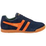 Lade das Bild in den Galerie-Viewer, Gola Classics Men's Harrier Suede Trainers Navy/Moody Orange/Sage