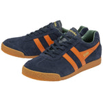 Lade das Bild in den Galerie-Viewer, Gola Classics Men's Harrier Suede Trainers Navy/Moody Orange/Sage