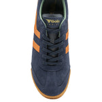 Lade das Bild in den Galerie-Viewer, Gola Classics Men's Harrier Suede Trainers Navy/Moody Orange/Sage