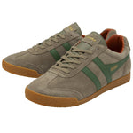 Lade das Bild in den Galerie-Viewer, Gola Classics Men's Harrier Suede Trainers Rhino/Evergreen/Moody Orange