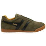 Lade das Bild in den Galerie-Viewer, Gola Classics Men's Harrier Suede Trainers Khaki/Black/Sun