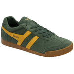 Lade das Bild in den Galerie-Viewer, GOLA MEN'S HARRIER SUEDE TRAINERS, Evergreen/Sun