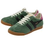 Lade das Bild in den Galerie-Viewer, Gola Classics Women's Elan Trainers Evergreen/Black/Fuchsia