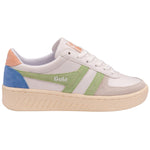 Lade das Bild in den Galerie-Viewer, Gola Classics Women's Grandslam Trident Trainers White/Patina Green/Pearl Pink