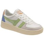 Lade das Bild in den Galerie-Viewer, Gola Classics Women's Grandslam Trident Trainers White/Patina Green/Pearl Pink