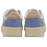 Lade das Bild in den Galerie-Viewer, Gola Classics Women's Grandslam Trident Trainers White/Patina Green/Pearl Pink