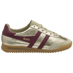 Lade das Bild in den Galerie-Viewer, Gola Classics Women's Torpedo Glimmer Trainers Gold/Cerise