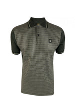 Lade das Bild in den Galerie-Viewer, TROJAN Houndstooth Panel Polo TR8816, charcoal
