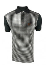 Lade das Bild in den Galerie-Viewer, TROJAN Houndstooth Panel Polo TR/9020 charcoal
