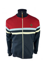 Lade das Bild in den Galerie-Viewer, TROJAN Panel Stripe Track Top navy