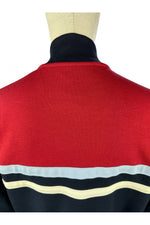 Lade das Bild in den Galerie-Viewer, TROJAN Panel Stripe Track Top navy