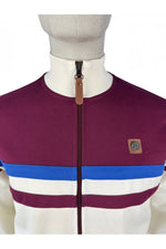 Lade das Bild in den Galerie-Viewer, TROJAN Panel Stripe Track Top ecru