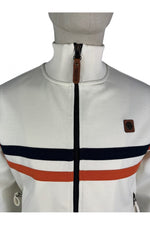 Lade das Bild in den Galerie-Viewer, TROJAN Twin Stripe Track Top ecru