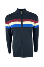 Lade das Bild in den Galerie-Viewer, TROJAN Zip Stripe Cardi TR/9011 navy