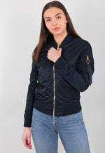 Lade das Bild in den Galerie-Viewer, Alpha MA-1 VF LW Wmn rep blue/gold