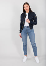 Lade das Bild in den Galerie-Viewer, Alpha MA-1 VF LW Wmn rep blue/gold