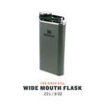 Lade das Bild in den Galerie-Viewer, STANLEY CLASSIC EASY FILL WIDE MOUTH FLASK | 8OZ | 0,23L - Hammertone Green