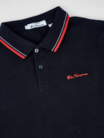 Lade das Bild in den Galerie-Viewer, BEN SHERMAN SIGNATURE POLO SHIRT black